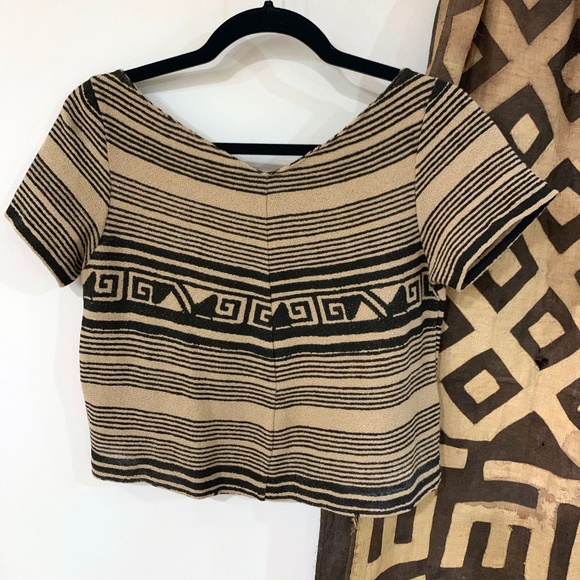 Free People Tribal Print Crop Top - Never Worn - Picture 1 of 5